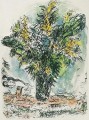 Mimosas lithograph contemporary Marc Chagall
